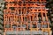 Small red torii gates at Fushimi Inari Shrine in Kyoto, Japan