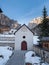 Small Religious Chapel near San Vigilio Church in Colfosco in Alta Badia, Italy