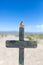 Small religious memorial in Argentina with blurred background