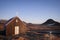 Small remote wooden church in Iceland