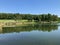 Small reservoir lake Ljeskove vode or leisure Ljeskovac - Akumulacijsko jezero, ribnjak i izletiste Ljeskove vode, Kordusevci