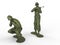 Small riflemen toy soldiers