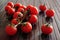 Small ripen cherry tomatoes