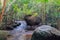 Small river with big stones in jungles, Phu Quoc, Vietnam