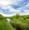 Small river in steppe