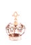 Small Rose Gold Royal Crown on a White Background