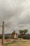 Small ruined Temple at Hemakuta Hill top at Hampi, Karnataka