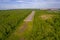 A small runway in the middle of the forest