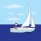 Small sailboat