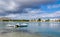 Small sailboats on Majorca coast