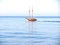 Small sailing ship in the Aegean Sea