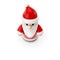 Small Santa Claus figure from above