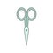 Small scissors icon. Nail scissors. Isolated vector illustration