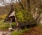 Small shelter in the forest of  Plitvice Lakes National Park in Croatia