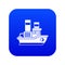 Small ship icon digital blue