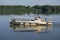 Small ship, riverboat on Danube