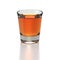 Small shot glass of whiskey