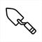 Small shovel construction tool icon