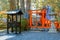 Small Shrine in front of Danjo Garan Temple in Koyasan area in Wakayama