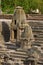 Small shrines and steps to reach the bottom of the reservoir, of the Sun Temple. Modhera village of Mehsana district, Gujarat