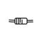 Small signal diodes black line icon. Pictogram for web page