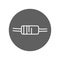 Small signal diodes black line icon. Pictogram for web page