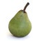 small single pear organic fruit food on white background 3D illustration
