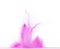 Small size purple Sand flying explosion, violet sands grain wave explode. Abstract cloud fly. purple colored sand splash throwing