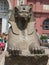 Small sphinx statue near Egyptian Museum in Cairo, Egypt