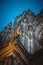 Small statue above entrance of St. Vitus Cathedral close up