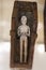 Small Statuette depicting a Corpse inside a Wooden Coffin
