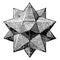 Small Stellated Dodecahedron vintage illustration