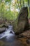 Small stream watterfall in jizerske mountains