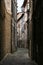 Small street in Recanati, Marche Italy