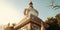 Small Stupa near Swayambhunath Temple - vintage filter.