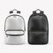 Small stylish backpack mockup black and white color isolated on white