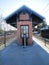 Small suburban train station in California