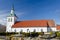 Small Swedish church in spring season