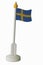 Small swedish table flag