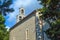 Small temple against the sky. Montenegro Orthodox Church