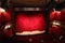 Small theatre with red curtain in Paris