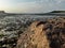 Small tidal island of Sully in Vale of Glamorgan, Wales