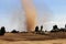 A small tornado at the highlands of Ethiopia
