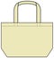 Small tote bag ecobag , shopping bag template vector illustration