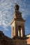 A small tower behind the church in Tapalpa