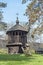 Small tower of St Michael`s wooden church, Uzhhorod, Ukraine.