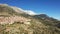 The small town of Arachova in the middle of the mountains