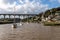 Small town of Calstock on River Tamar in Cornwall