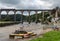 Small town of Calstock on River Tamar in Cornwall