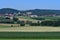 A small town with a church in Bavaria in the Upper Palatinate